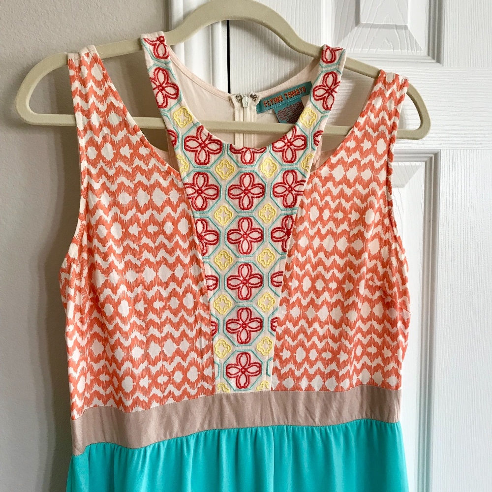 Embroidered Maxi Dress